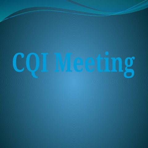 Minutes of CQI CommitteeMinutes of CQI Committee meeting