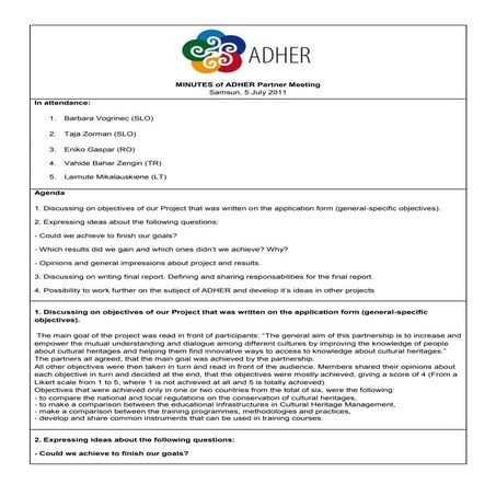 Minutes turkey 5th july 2011