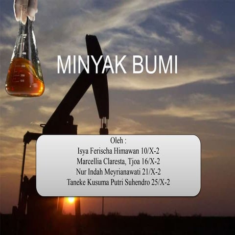 Kimia Kelas X Minyak bumi