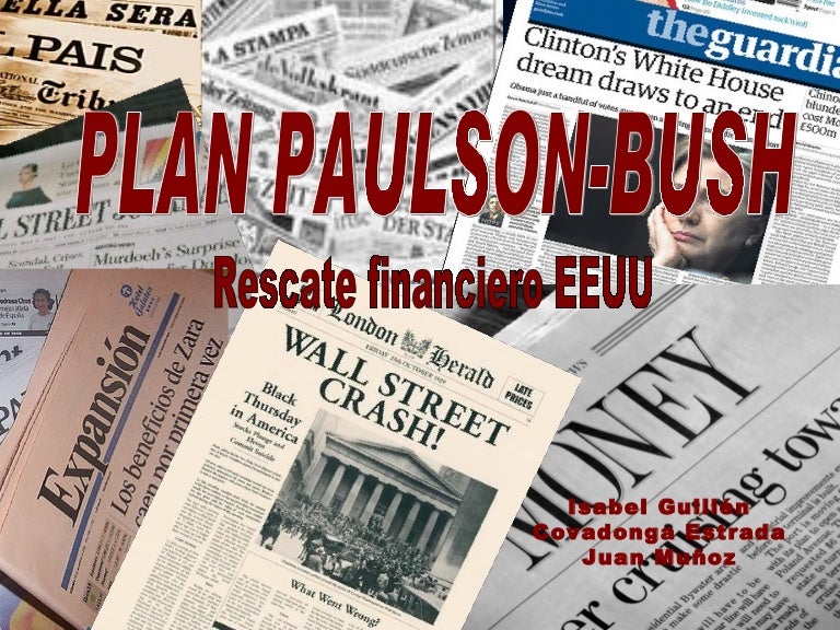 Bailout Paulson Plan TARP