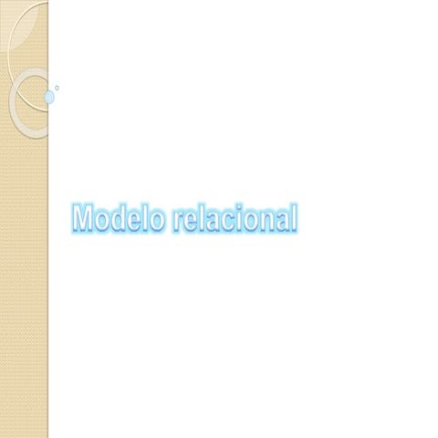 Modelo Relacional