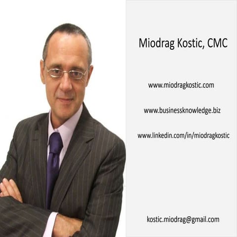 Miodrag Kostic Portfolio, Freelance Trainer Belgrade Serbia