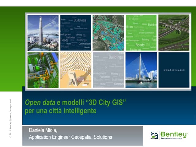 Gli opendata ed i modelli 3D City GIS per una città intelligente - Daniela Mi...