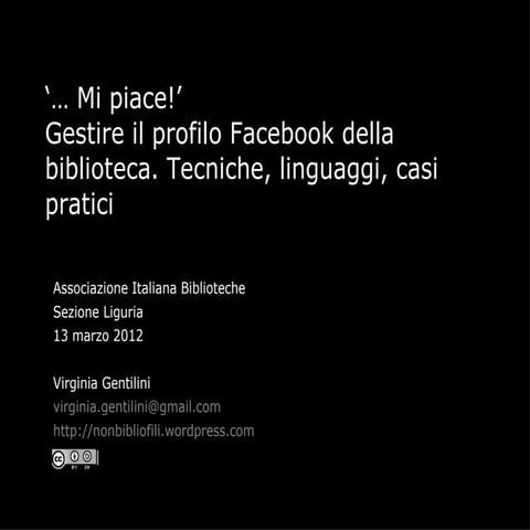 Mipiace facebook 2012