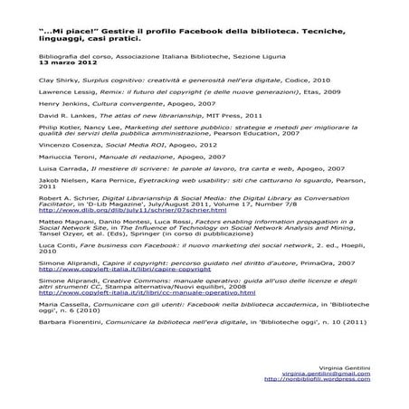 Mipiace facebook bibliografia_2012