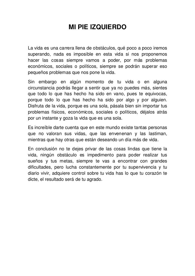 Mi Pie Izquierdo