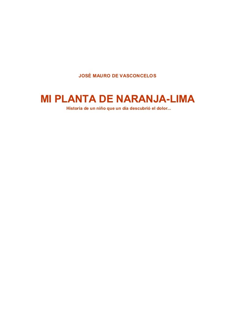 Mi Planta De Naranja Lima