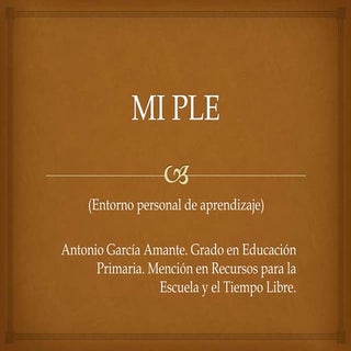 Mi PLE (Entorno Personal de Aprendi...