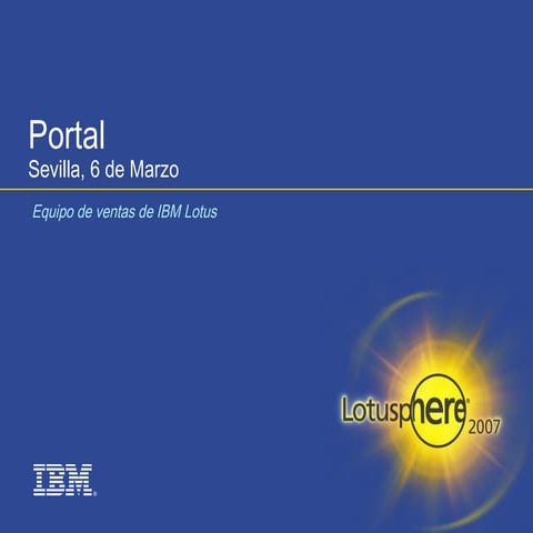Portales con software IBM