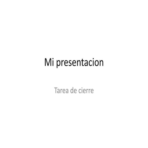 Mi Presentacion