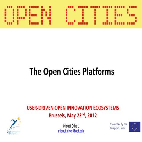 Apollon - 22/5/12 - 16:00 - Smart Open Cities and the Future Internet