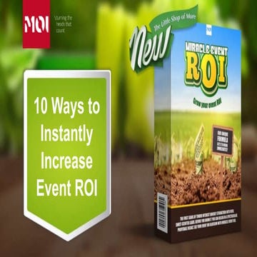 10 Ways to Instantly Increase Event ROI