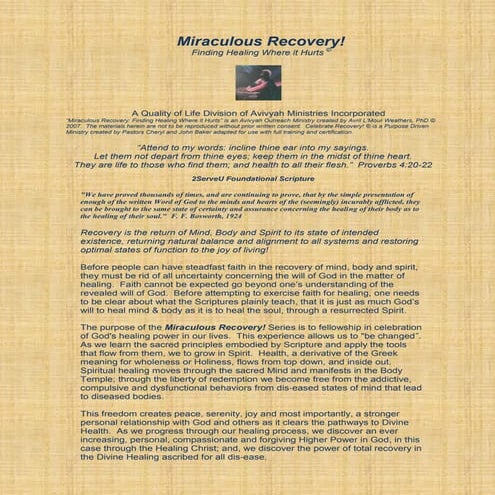 Miraculous Recovery! An Overview