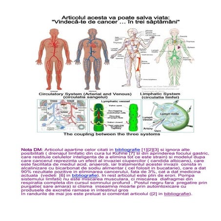 Mirahorian, dan   articolul acesta va poate salva viata vindeca te de cancer ...