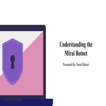 Deep Dive to Understanding the Mirai Botnet