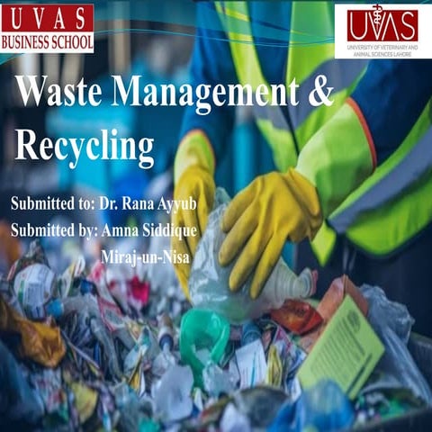 Image showcasing Waste management and recycling and business opportunities | PPTX