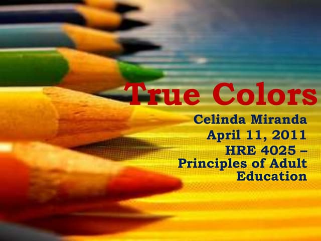 Winter 2015 True Colors Powerpoint