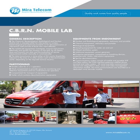 Mira Telecom - C.B.R.N. MOBILE LAB