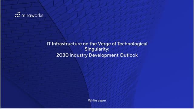 IT Infrastructure on the Verge of Technological Singularity