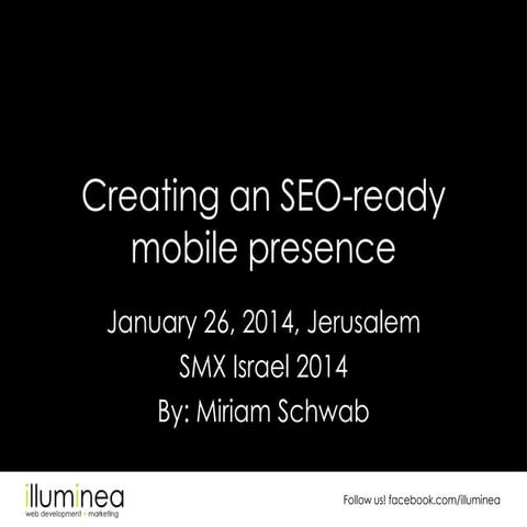 Mobile SEO at SMX Israel 2014