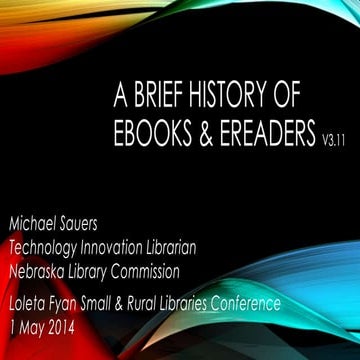 eBooks & eReaders: Past, Present, & Future