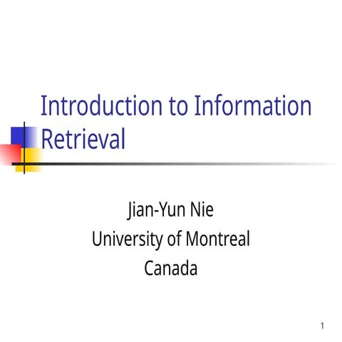 MultimediaInformationRetrieval_Lect2_IR.ppt