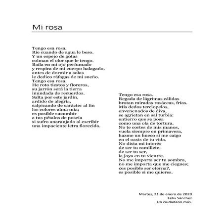 Mi rosa | PDF