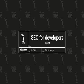 SEO for developers in e-commerce business