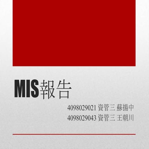 Mis報告