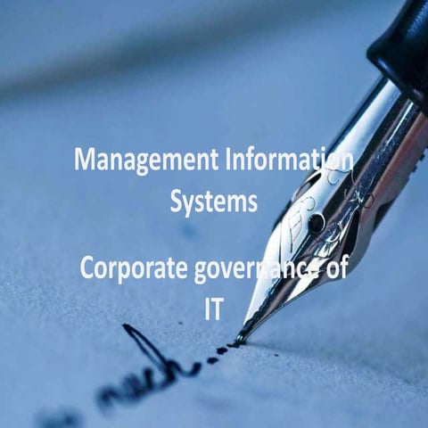 Corporate governance of INFORMATION TECHNOLOGY (IT)