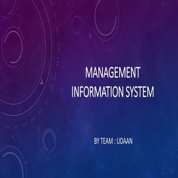 Management information system in marketing, finance and Human resources depar...
