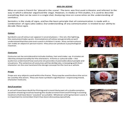 Mis en-scene