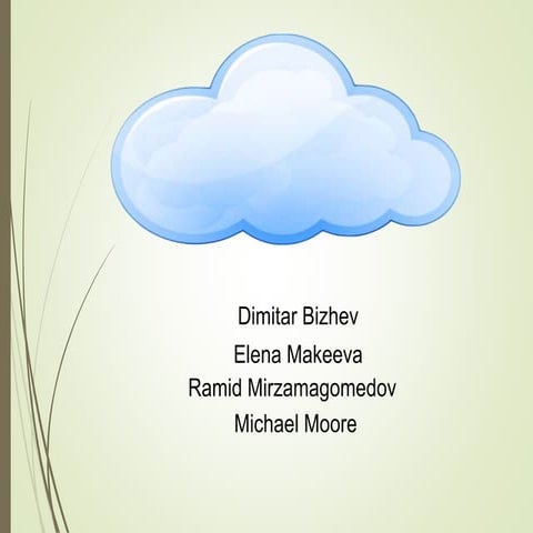 Student Presentation on Cloud Computing (MCO-205)