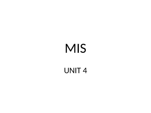 MANAGING KNOWLEDGE AND INFORMATION IN MIS