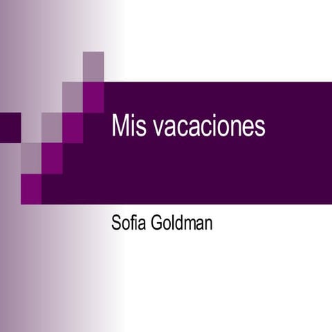 Mis Vacaciones Sofi