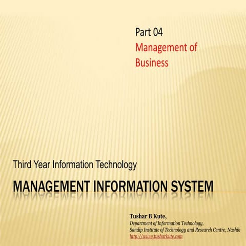 MIS 04  Management of Business