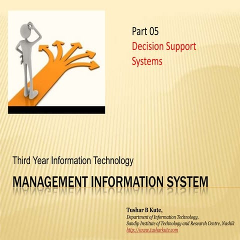 MIS 05  Decision Support Systems