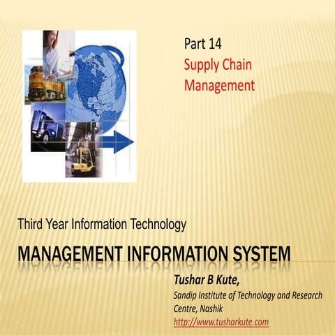 MIS 14 Supply Chain Management