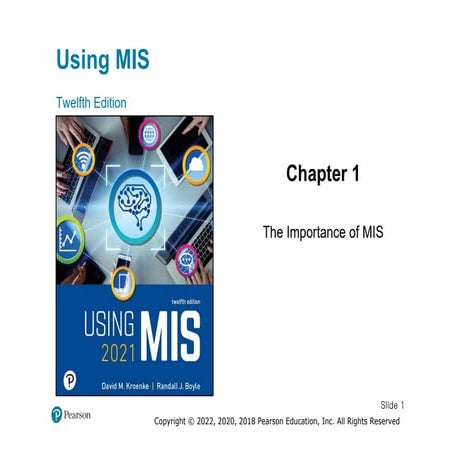 MIS 303 Chapter 1 Slide about basic of MIS system | PDF