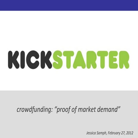 Kickstarter Presentation | PPT