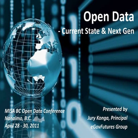 Open Data - Current State & Next Gen
