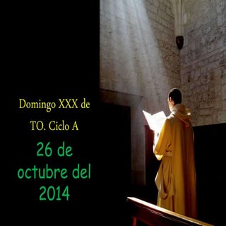 DOMINMGO XXX TO. CICLO A. DIA 26 DE...