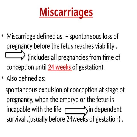 miscarriag +11 obestitric and gynecology