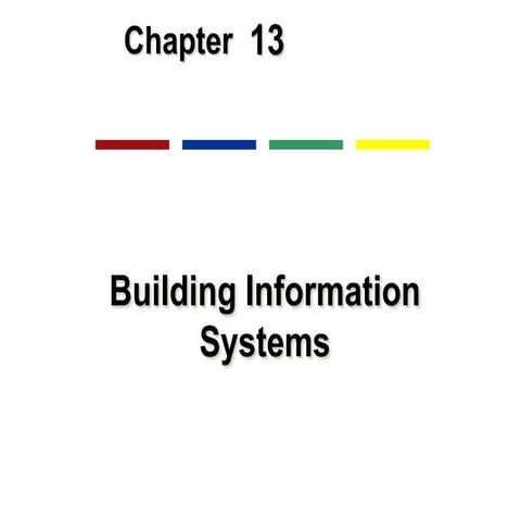 13 -  Building Info Systems