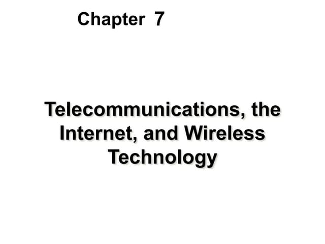 7 - Telecom, internet & wireless tech