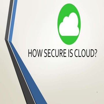 How Secure is Cloud