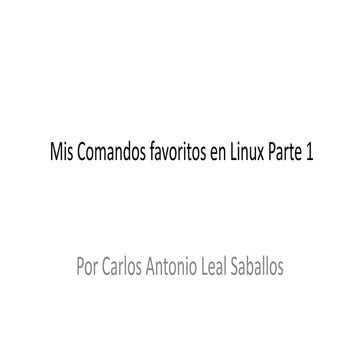 Mis comandos favoritos en linux parte 1