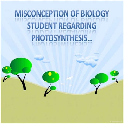 Misconception of biology student
