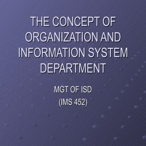 Misd chap 2 concepts of org n isd