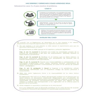 Mis deberes y derechos como aprendi...